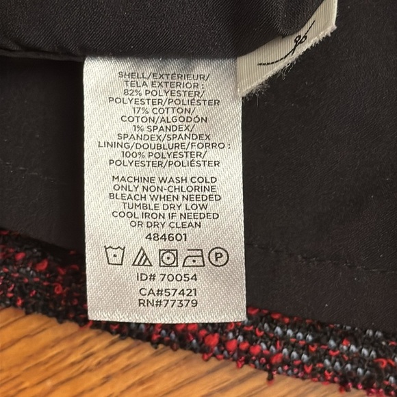 Ann Taylor Black and Red Tweed Dress Size 10 Petite - Picture 10 of 10